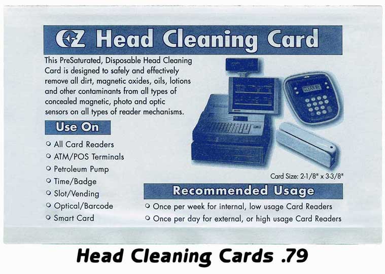 Head Cleaning Cards